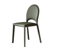 Chaises de salle à manger, chaises d'appoint rembourrées, chaises d'appoint pour salon, chaises de cuisine en cuir avec coussin en similicuir et pieds en métal, pour cuisine et salle à mange
