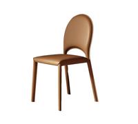 Chaises de salle à manger, chaises d'appoint rembourrées, chaises d'appoint pour salon, chaises de cuisine en cuir avec coussin en similicuir et pieds en métal, pour cuisine et salle à mange