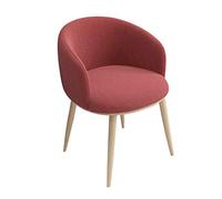 Chaises de Salle à Manger de Cuisine, for Salle à Manger, hôtel, Dessert, Salon de thé, café, Magasin de Fleurs, Balcon, Pieds en métal, Chaise de Salon.(Red)