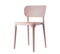 Chaises de salle à manger d'intérieur légères et empilables pour événements, bureau, fêtes de mariage - Chaises de bar commerciales en plastique, capacité de 150 kg, design élégant