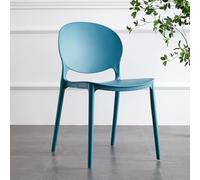 Chaises de salle à manger empilables en plastique léger sans accoudoirs, de qualité commerciale, capacité de 150 kg, parfaites pour chambre à coucher, salon et cuisine.