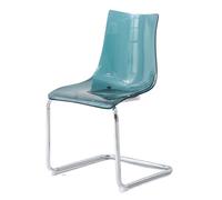 Chaises de salle à manger en acrylique transparent - Design moderne et élégant - Dossier créatif - Sièges fonctionnels pour la maison, la salle à manger - Chaises transparentes contemporaines pour une