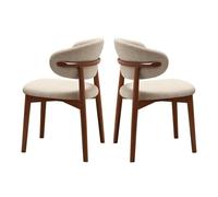 Chaises de Salle à Manger en Bois, Chaise d'appoint rembourrée, chaises de Cuisine de Ferme avec siège rembourré et Cadre en Bois, Chaise de Salle à Manger sans accoudoirs du Milieu du siècl