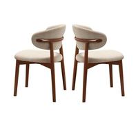 Chaises de Salle à Manger en Bois, Chaise d'appoint rembourrée, chaises de Cuisine de Ferme avec siège rembourré et Cadre en Bois, Chaise de Salle à Manger sans accoudoirs du Milieu du siècl