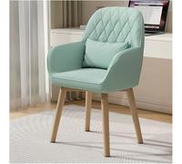 Chaises De Salle à Manger Pivotantes à 360 ° Chaises De Bureau Rembourrées Chaise De Bureau Ergonomique avec Accoudoirs Et Pieds en Bois Chaise Moderne du Milieu du Siècle to, Green