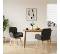 Chaises de salle à manger pivotantes Bouclé Sièges à Moderne set à vidaXL vidaXL