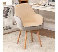 Chaises de salle à manger pivotantes modernes rembourrées en velours pour plus de confort et de style. Jolie chaise de bureau en bois du milieu du siècle pour vanité, bureau ou décoration de salon.