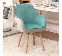 Chaises de salle à manger pivotantes modernes rembourrées en velours pour plus de confort et de style. Jolie chaise de bureau en bois du milieu du siècle pour vanité, bureau ou décoration de salon.