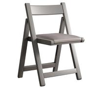 Chaises de salle à manger pliantes avec coussin, légère et confortable, moderne et simple pour fête, pique-nique, camping, bureau, mariage (taille S, gris)