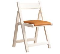 Chaises de salle à manger pliantes avec coussin, légères et confortables, modernes et simples pour fête, pique-nique, camping, bureau, mariage (taille M, orange)