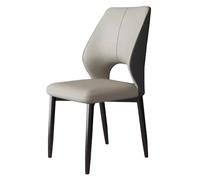 Chaises de salle à manger rembourrées, chaise de cuisine en simili cuir, chaises d'appoint sans accoudoirs avec pieds en métal, chaises d'appoint pour salle à manger, salon, chambre à coucher