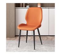 Chaises de salle à manger rembourrées élégantes en similicuir pour cuisine et salle à manger Pieds en métal Parfait pour le maquillage réception et utilisation au bar Design confortable et moderne