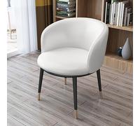 Chaises de salle à manger rembourrées élégantes et modernes, chaises club du milieu du siècle, sièges de cuisine en similicuir avec dossier, parfaites pour le salon d'angle, le salon et la chambre à