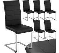 Chaises de salle à manger rembourrées pieds en métal argentés
