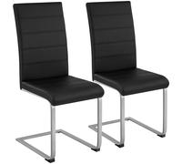 Chaises de salle à manger rembourrées pieds en métal argentés