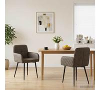Chaises de salle à manger Simili daim Sièges modernes confortables vidaXL vidaXL