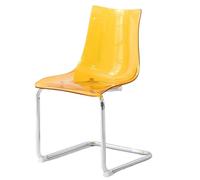 Chaises de salle à manger transparentes avec dossiers, design moderne pour la décoration de la maison et les espaces à manger