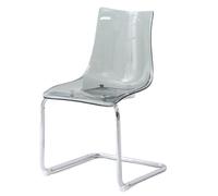 Chaises de salle à manger transparentes avec dossiers, design moderne pour la décoration de la maison et les espaces à manger