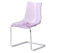 Chaises de salle à manger transparentes avec dossiers, design moderne pour la décoration de la maison et les salles à manger, idéales pour un salon tendance