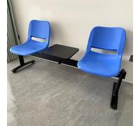 Chaises De Salle D'Attente - Banc 2 Places avec Table Basse pour AéRoport, Marché, Banque, HôPital, éCole(Blue)