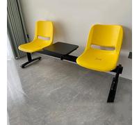 Chaises De Salle D'Attente - Banc 2 Places avec Table Basse pour AéRoport, Marché, Banque, HôPital, éCole(Yellow)