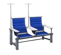 Chaises de Salle d'attente, chaises de réception Bleues - Grand Fauteuil d'appoint pour Salle d'attente, Bureau, Salon de Coiffure et hôpital - Sièges Confortables pour Les Clients des banqu