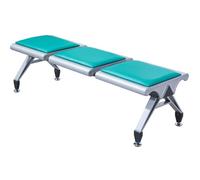 Chaises De Salle D'attente For 3 Personnes, Bancs D'intérieur, Sans Dossier, Adaptées Aux Cliniques, Aéroports, Hôpitaux, Salons De Coiffure, Salons De Beauté(Green)