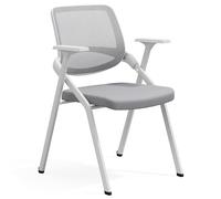 Chaises de salle de conférence pliantes avec soutien lombaire et accoudoirs, chaises de bureau empilables pour événements, salles de formation et réception, chaises de bureau confortables