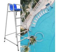 Chaises de sauvetage pour terrasses de piscine, en acier inoxydable, supporte 330 kg, durable 1,8 m de hauteur pour piscine, terrasse, plage et lacs