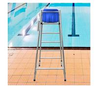 Chaises de Sauveteur surélevées - Chaise Longue d'extérieur en Acier Inoxydable pour la Plage, Les Parcs Aquatiques et Les piscines - Siège d'arbitre Amovible pour Adultes et Enfants (85x100