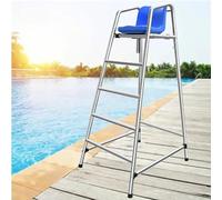 Chaises de sauveteurs Chaise De Sauvetage Amovible Pour Piscine Chaise De Sport Arbitre En Métal Avec Siège ABS Et Crochet À 180°,Équipement De Sauvetage Pour Parc Aquatique/ Plage,85x100x180cm