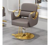 Chaises De Styliste pour Salon Chaise De Barbier Tout Usage pour Shampooing De Salon De Coiffure À La Maison, Chaise De Salon Inclinable pour Coiffeur,Marron,Gold Round Plate