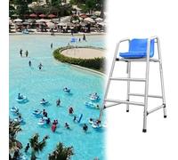 Chaises de surveillance robustes pour piscines intérieures/extérieures, hauteur réglable de 1,2 m à 1,8 m, chaise d'entraîneur en acier inoxydable pour espaces de baignade publics et communa