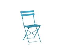 Bolero - 2 chaises pliantes en acier Bolero Perth bleues