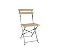 Chaises de Terrasse Pliantes Effet Bois x 2