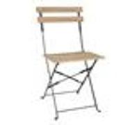 Chaises de Terrasse Pliantes Effet Bois x 2