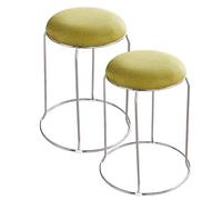 Chaises d'empilement , tabourets d'empilement, Salon à la Maison Tabouret Rond à Chaussures dorées tabourets en métal Tabouret de Salle à Manger Tabouret de Maquillage taboule Innovate