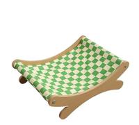 Chaises d'été à bascule réglables et amovibles en bois massif pour animal domestique - Hamacs confortables à suspendre (vert)