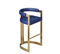 Chaises d'îlot Moderne Bar Outil Cuisine Maison Salon Salle à Manger Comptoir Tabouret Tabouret Mode Décontracté Lait Thé Café Boutique Bar Stool Chaise de Travail (B)