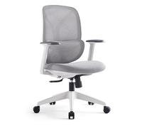 Chaises d'ordinateur confortables Chaise de bureau ergonomique avec repose-pieds réglable Conception en maille confortable pour les personnes lourdes Idéal pour la maison Petit PC Étude Travail