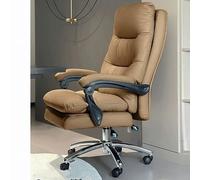 Chaises d'ordinateur confortables Chaise de bureau ergonomique en cuir à dossier haut pour personnes lourdes Hauteur réglable Inclinaison à 160° Large et confortable Idéal pour étudier, travailler,