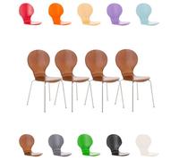 Chaises empilables robustes DIEGO - CLP - Siège en bois - Ergonomique - 10 couleurs