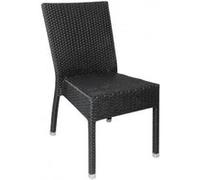 Chaises en rotin PE anthracite - x 4