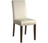 Bolero GH444 Lot de 2 chaises de salleà manger en similicuir Crème Hauteur 510 mm