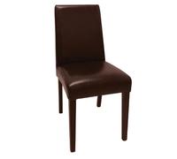 Chaises en simili cuir marron foncé Bolero - Lot de 2 - Contemporain - Design - Bois massif