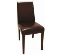 Chaises en simili cuir marron foncé Bolero - x 2 G