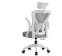 Chaises Ergonomiques De Bureau, Chaises De Bureau, Repose-Pieds, SièGe Respirant, Chaise De Travail, Cybercafé, RéSidence éTudiante, éTude éTudiante (Cadre Blanc, Appuie-TêTe en Treillis Gris)