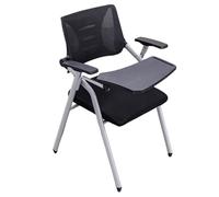 Chaises for tablette avec surface de bureau rabattable et design pliable, parfaites for les salles d'attente de bureau, les zones de réception, les salles de t les réunions(Black 1ps)