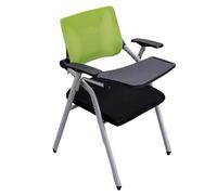 Chaises for tablette avec surface de bureau rabattable et design pliable, parfaites for les salles d'attente de bureau, les zones de réception, les salles de t les réunions(Green 1ps)