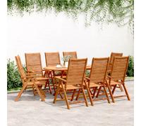 Chaises inclinables de jardin lot de 4 bois massif acacia vidaXL